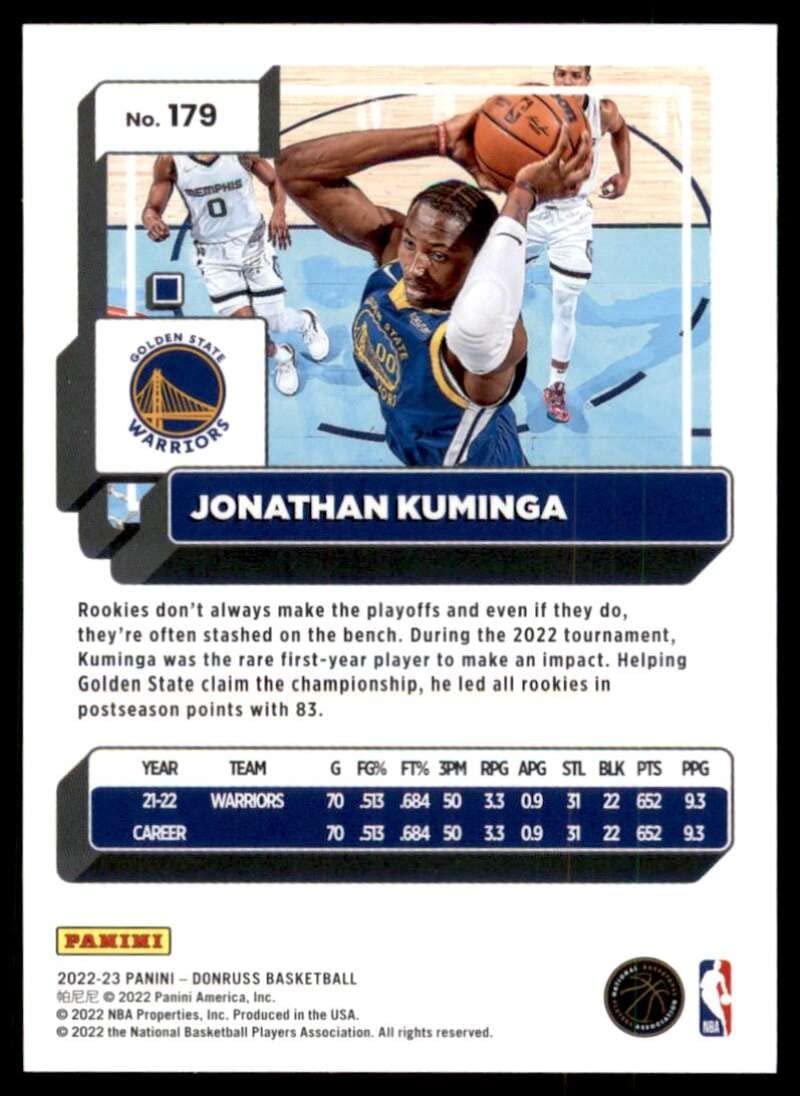 Amazon.com: 2022-23 Donruss #179 Jonathan Kuminga Golden State